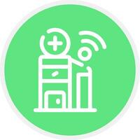 Smart Hospital Creative Icon Design vector