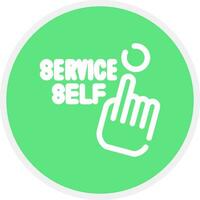 Self Service Creative Icon Design vector