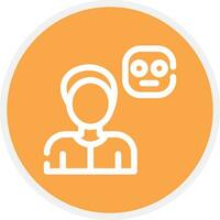 Overwhelmed Creative Icon Design vector