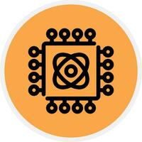 Quantum Technology Creative Icon Design vector