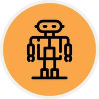 diseño de icono creativo robot vector