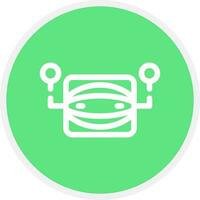 Virtual Assistant Creative Icon Design vector