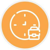 Work Time Boundaries Creative Icon Design vector