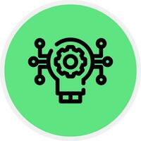 Technology Disruption Creative Icon Design vector