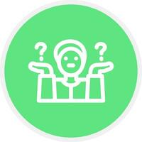 Shrug Creative Icon Design vector