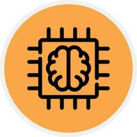 Super Brain Creative Icon Design vector