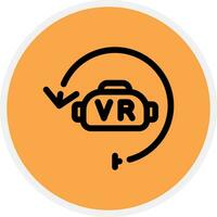 Virtual Reality Creative Icon Design vector