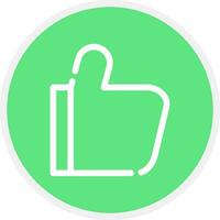 Thumbs-Up Creative Icon Design vector