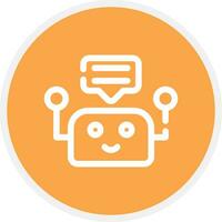 Chatbot Creative Icon Design vector