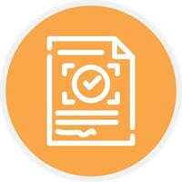 Approval Creative Icon Design vector