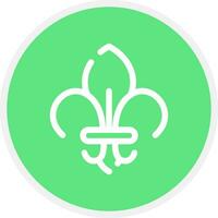 Fleur De Lis Creative Icon Design vector