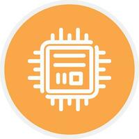 Microchip Creative Icon Design vector