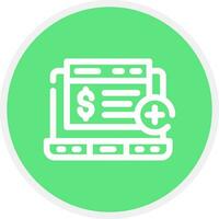 Bank Account Creative Icon Design vector