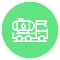 Tanker Truck Creative Icon Design vector