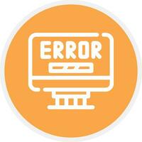 Error Creative Icon Design vector