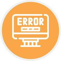 Error Creative Icon Design vector