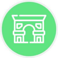Arc De Triomphe Creative Icon Design vector