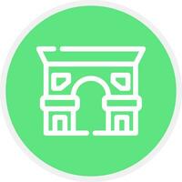 Arc De Triomphe Creative Icon Design vector