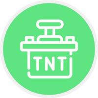 diseño de icono creativo tnt vector