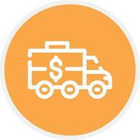Bank Truck Creative Icon Design vector