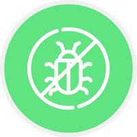 No Bug Creative Icon Design vector
