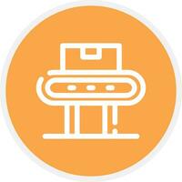 Conveyor Belt Creative Icon Design vector