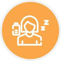 Fatigue Creative Icon Design vector