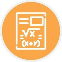 Maths Creative Icon Design vector