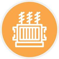 Power Transformer Creative Icon Design vector