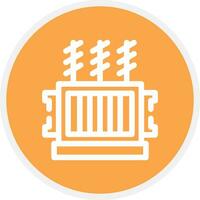 Power Transformer Creative Icon Design vector