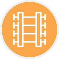 Train Tracks Creative Icon Design vector