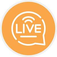 Live Chat Creative Icon Design vector