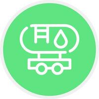 Tanker Truck Creative Icon Design vector