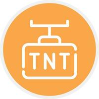 diseño de icono creativo tnt vector