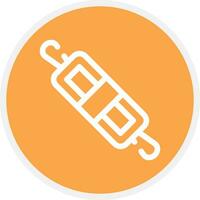 Rolling Pin Creative Icon Design vector