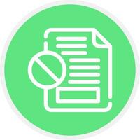 Cancelled Creative Icon Design vector
