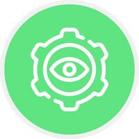 Eye Setting Creative Icon Design vector