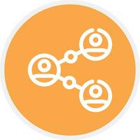 Connected People Creative Icon Design vector