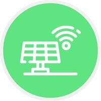 Solar Panel Creative Icon Design vector