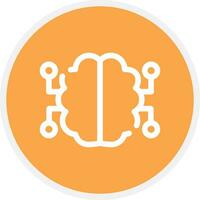 Neurons Circuit Creative Icon Design vector