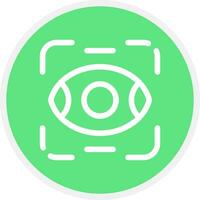 Eye Scanner Creative Icon Design vector
