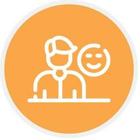 Customer Satisfaction Creative Icon Design vector