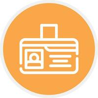 Identification Card Creative Icon Design vector