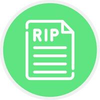 Death Certificate Creative Icon Design vector