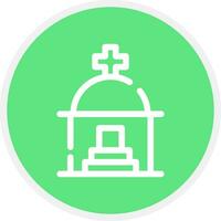 Mausoleum Creative Icon Design vector