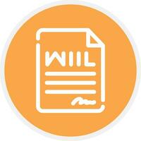 Last Will Creative Icon Design vector