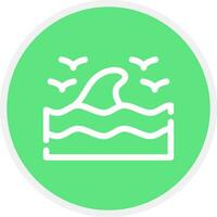 Sea Wave Creative Icon Design vector