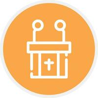 Pulpit Creative Icon Design vector