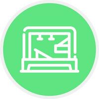 Pilates Tower Creative Icon Design vector