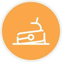 Treadmill Creative Icon Design vector